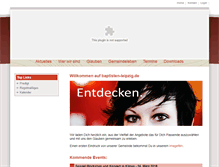 Tablet Screenshot of baptisten-leipzig.de